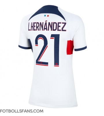 Paris Saint-Germain Lucas Hernandez #21 Replika Bortatröja Damer 2023-24 Kortärmad
